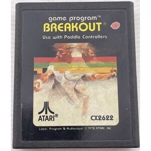 Breakout Game Program (Atari‎ 2600 1978) Authentic Cartridge Only ~ UNTESTED